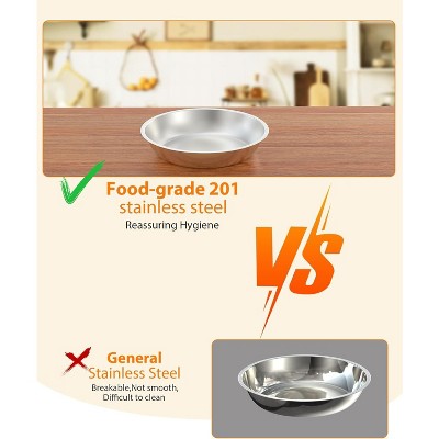 Rose Gold 5QT Stainless Steel Round Chafing Dish Buffet Set (2-Pack)