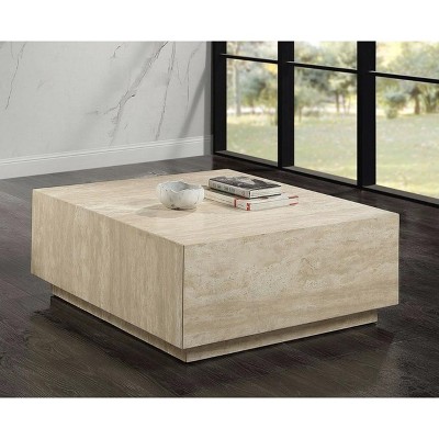Deon Beige Travertine Coffee Table