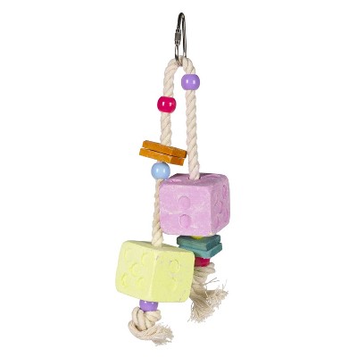 Prevue Pet Products BPV62390 Mineral Block Dice Toy for Bird