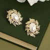 SOHI Women's Pearl White Party Studs - 2 of 4