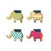 Dabney Lee Set of 4 Bookmarks with Magnets - Elephants - 3 of 3