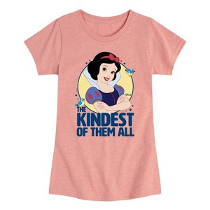 Girls' - Disney Princess - The Kindest Of Them All Fitted Short Sleeve Graphic T-Shirt - 1 of 4