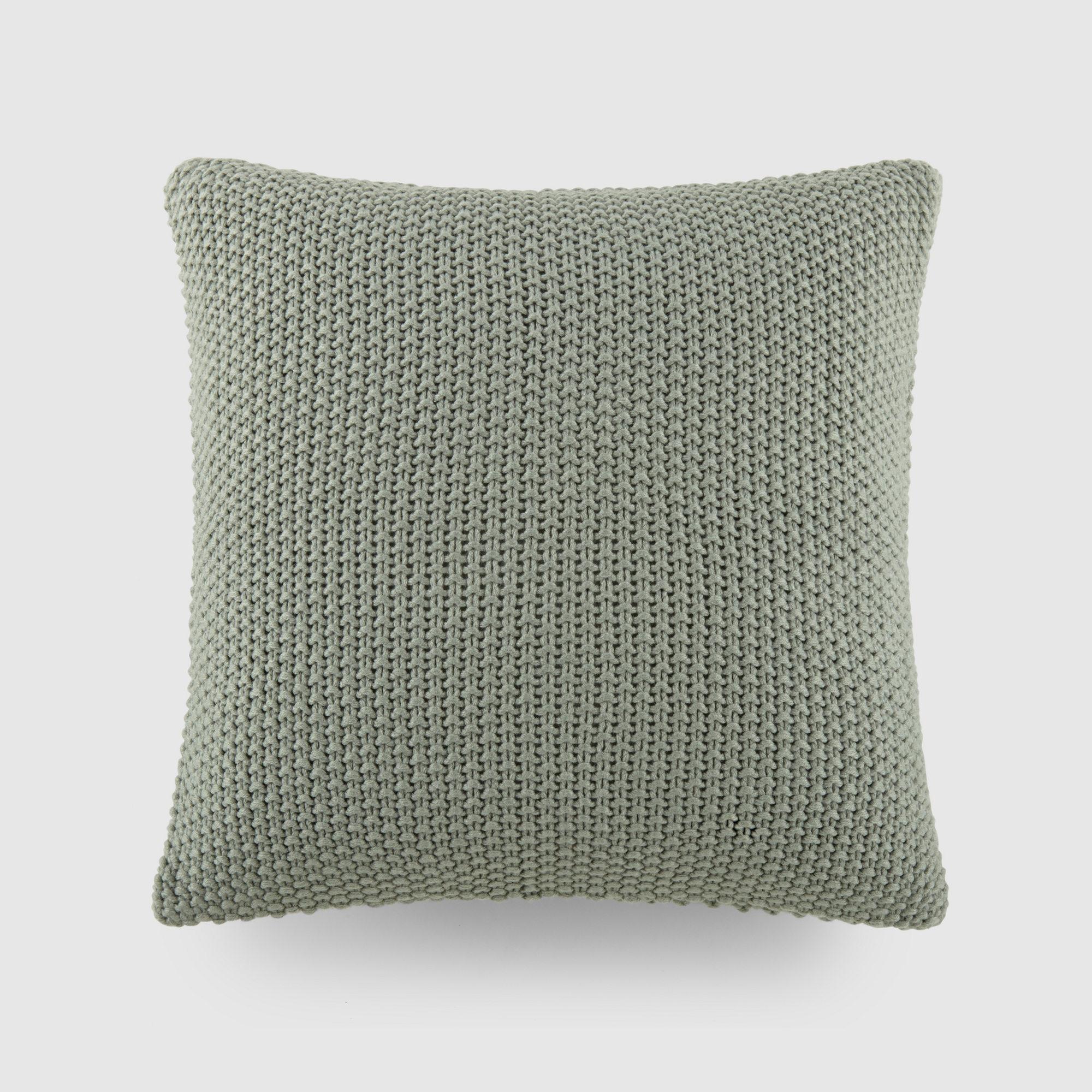 Stitch Knit Throw Pillow Cover And Pillow Insert - Becky Cameron, Eucalyptus, One Size