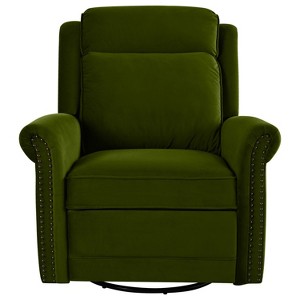 Christopher Knight Home Madison Contemporary Velvet Swivel Recliner - 1 of 4