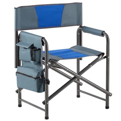 Oversized Outdoor Foldable Chair, with Storage Pockets, Lightweight Foldable for Outdoor Camping, Picnics, Fishing