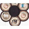 Earth Rugs Farmhouse Trivets in a Basket – 10"x10" Braided Jute Hot Pads - 3 of 3