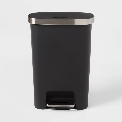 Tramontina Open Top Trash Can Stainless Steel 13 Gallon, 81200/004DS