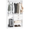 Aheaplus 40'' Freestanding Closet Organizer System with Hanging Rods, Drawers, Storage Shelves - 2 of 4