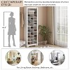 TIRAMISUBEST A shoe cabinet with 2 flip-top drawers - Mobile Lateral Filing Cabinet, Locking Wheels, Adjustable Shelf - 4 of 4