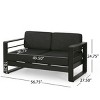 Patio Aluminum Loveseat with Cushions,Modern Outdoor Loveseat Sofa for Garden or Deck,Rust Resistant Armrest Loveseat-Cuddlewood - 4 of 4