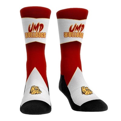 NCAA Minnesota Duluth Bulldogs Adult Battle Call Crew Socks - L/XL