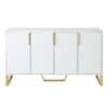 YOOCOZZ Particle Board Modern sideboard,Kitchen Cabinet with Metal handles and Legs, Adjustable Shelves and Four Doors - 2 of 4