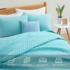 Peace Nest Premium Microfiber Ultra Soft Reversible Quilted Coverlet Set - 2 of 4