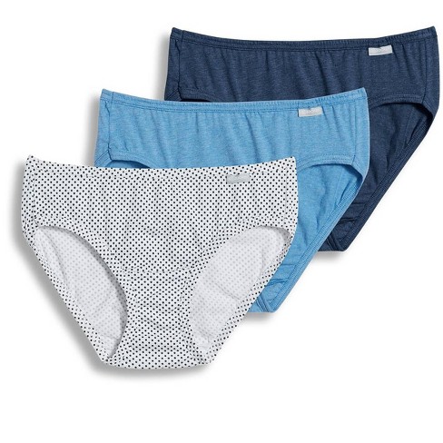  Underwear, Cotton Boyshort Panties For Women, Assorted  Colors, 3-Pack, Dot Print/Grey/Blue Heather