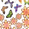 Slickblue Butterfly Gathering Vinyl Wall Stickers – Gorgeous Butterfly Decals for Home, 13x23.5 Inch, Easy to Apply - 2 of 3