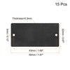 Unique Bargains DIY Laser Printing Office Engraving Blank Metal Card 15 Pcs - 2 of 4