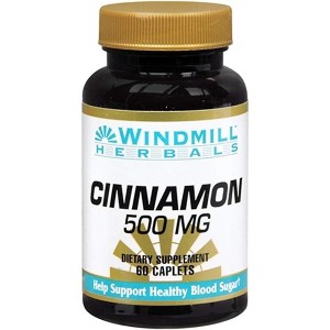Windmill Cinnamon 500 mg - 60 Caplets - 1 of 3