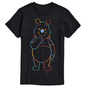 Men's - Winnie The Pooh - Colorful Sketch Short Sleeve Graphic T-Shirt - 1 of 4