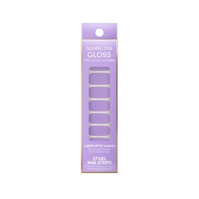 Photo 1 of 2- Dashing Diva Gloss Gel Nail Art Strips - Enchanted Lilac - 32ct