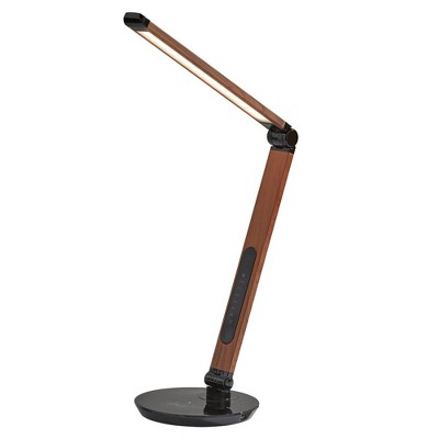 26.5" Rodney Charge Wireless Charging Multi-Function Desk Lamp (Includes LED Light Bulb) Brown - Adesso