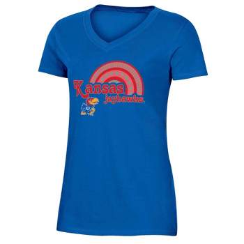 NCAA Kansas Jayhawks Girls' V-Neck T-Shirt