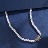 Women's Butterfly Collar Necklace - Pearl White - 2 of 4