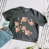 Simply Sage Market Pink Daisies Boxy Crop Top - 3 of 4