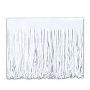 Beistle 15" x 10' 6-Ply Tissue Fringe Drape White 2/Pack 55285-W - 1 of 1
