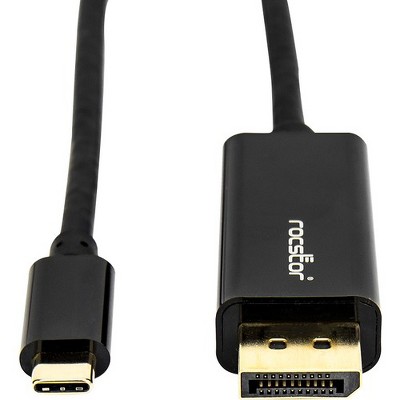 Rocstor Y10C167-B1 Premium 6ft USB-C to DisplayPort Cable M/M- USB Type-C to DisplayPort Converter Cable