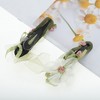Unique Bargains Rose Flowers Hair Clip Green 2 Pcs - 3 of 4