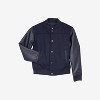 X RAY Boy's Wool Varsity Bomber Jacket With Grainy PU Sleevees - 3 of 4