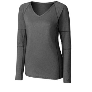 Cutter & Buck Ladies' L/S Victory V Neck Shirt - 1 of 2
