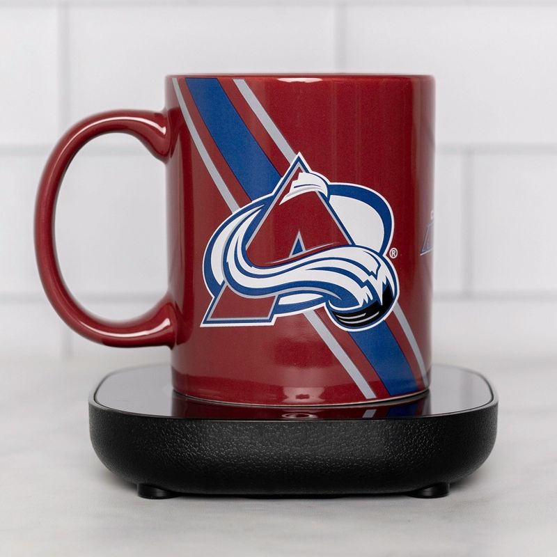 Uncanny Brands NHL Colorado Avalanche Logo Mug Warmer Set, 2 of 6
