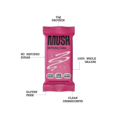 MUSH Birthday Cake Refrigerated Protein Bar - 2.3oz