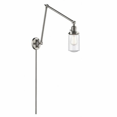 Dover - 1 Light Double Extension Swing Arm Wall Sconce In Traditional Style-30.75 Inches Tall and 4.5 Inches Wide