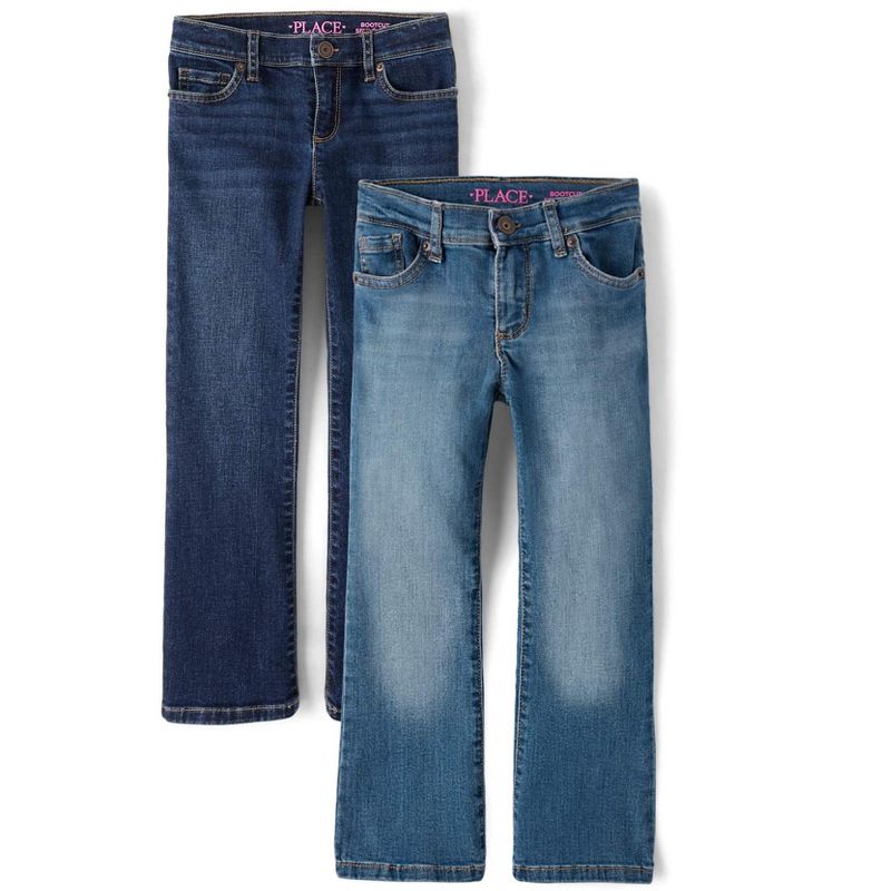 The Children's Place Girls Stretch Bootcut Jeans 2-Pack Multi 4