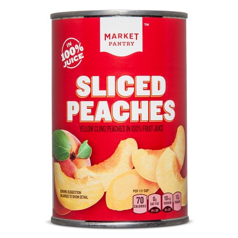 sliced peaches