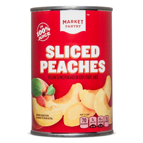 Sliced Peaches in 100% Juice 14.5oz - Market Pantry™ - image 1 of 1