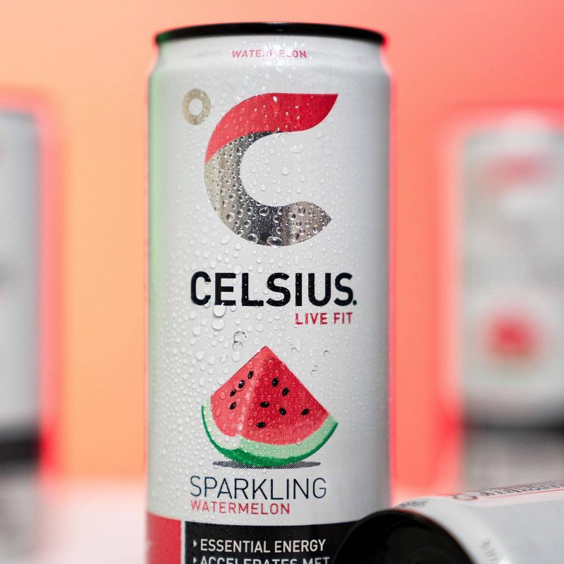 Celsius Sparkling Watermelon Energy Drink - 12 fl oz Can, 6 of 7