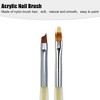 Unique Bargains Acrylic Nylon Gel Polish Drawing Design Nail Art Liner Brushes Gold Tone 1 Pc - 3 of 4