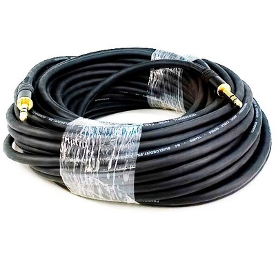 Monoprice Premier Series 1/4 Inch (TRS) Male to Male Cable Cord - 75 Feet - Black | 16AWG (Gold Plated)