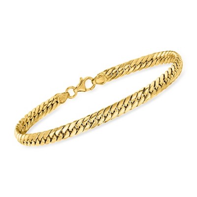 Ross-Simons Italian 14kt Yellow Gold Cuban-Link Bracelet