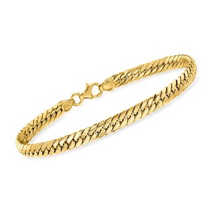 Ross-Simons Italian 14kt Yellow Gold Cuban-Link Bracelet - 1 of 4