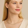 Hollywood Sensation 18k Gold Plated Tennis Necklace with AAAAA Cubic Zirconia - 3 of 4