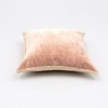 Kumasinova 19x19 Inches Square Stonewashed Cotton Velvet Throw Pillows,Couch Pillows with Decorative Handstiched Edges,Decorative Pillows for Bed - 4 of 4