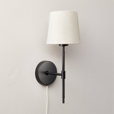 Wall sconce with deals shade