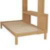 Sapphtopaz Wood Bunk Bed with Dismountable Lower Bed&Desk Versatile Bed Frame with Built-in Shelves&Wardrobe, Loft Bed for Teens - 4 of 4