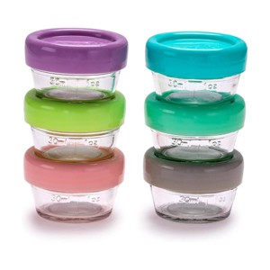 Melii Glass Baby Food Containers - 6pk - 2oz - 1 of 4