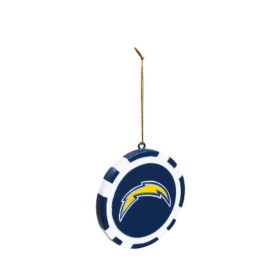 Evergreen Game Chip Ornament, Los Angeles Chargers