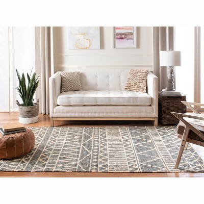 Kilim KLM752 Hand Loomed Area Rug - Blue/Beige - 5'x8' - Safavieh.